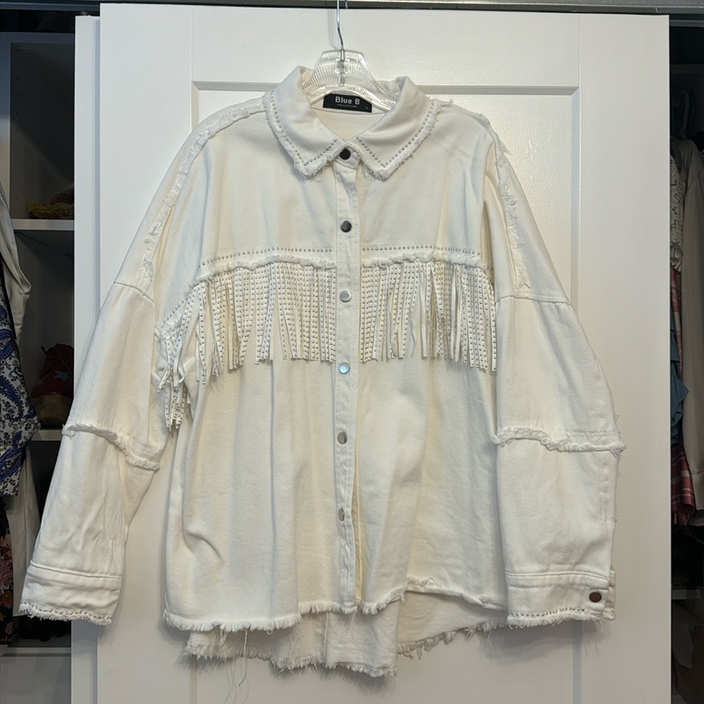 Denim shirt jacket